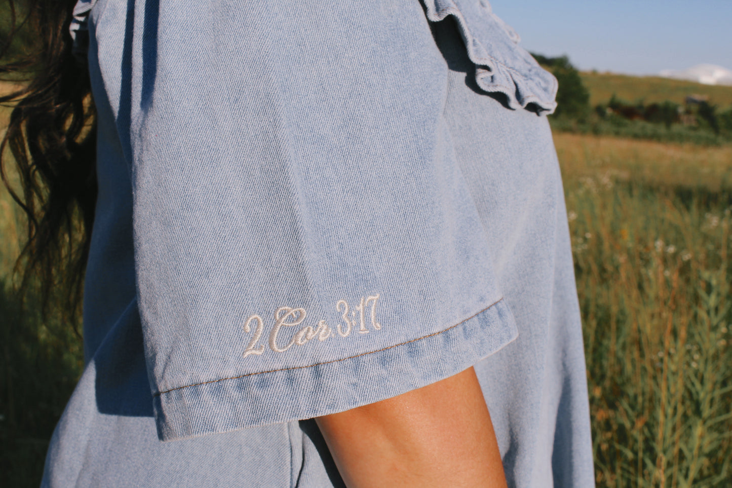 2 Cor. 3:17 Denim Dress