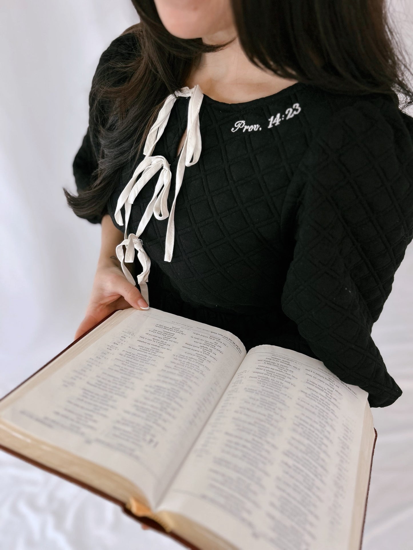 Black Quilted Blouse