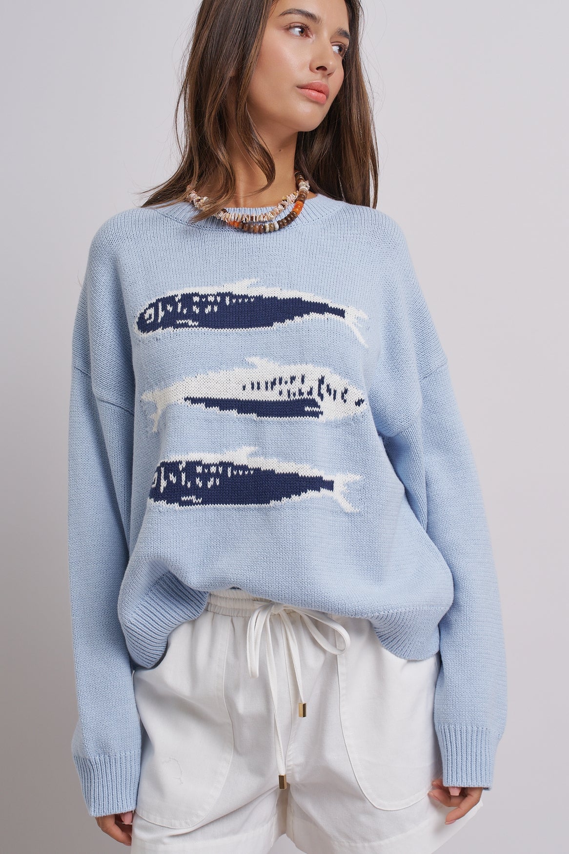 God provides oversized knit sweater
