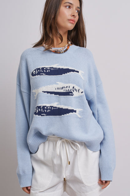 God provides oversized knit sweater