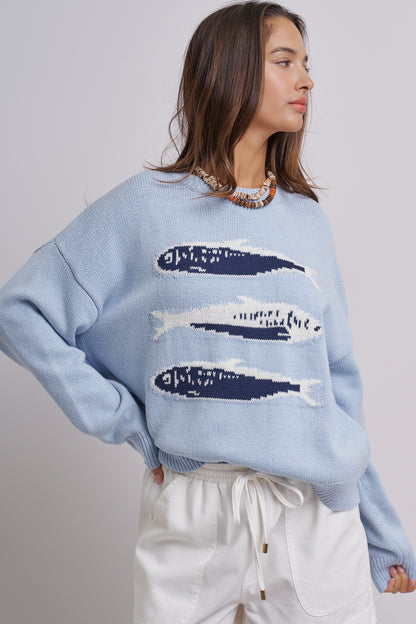 God provides oversized knit sweater