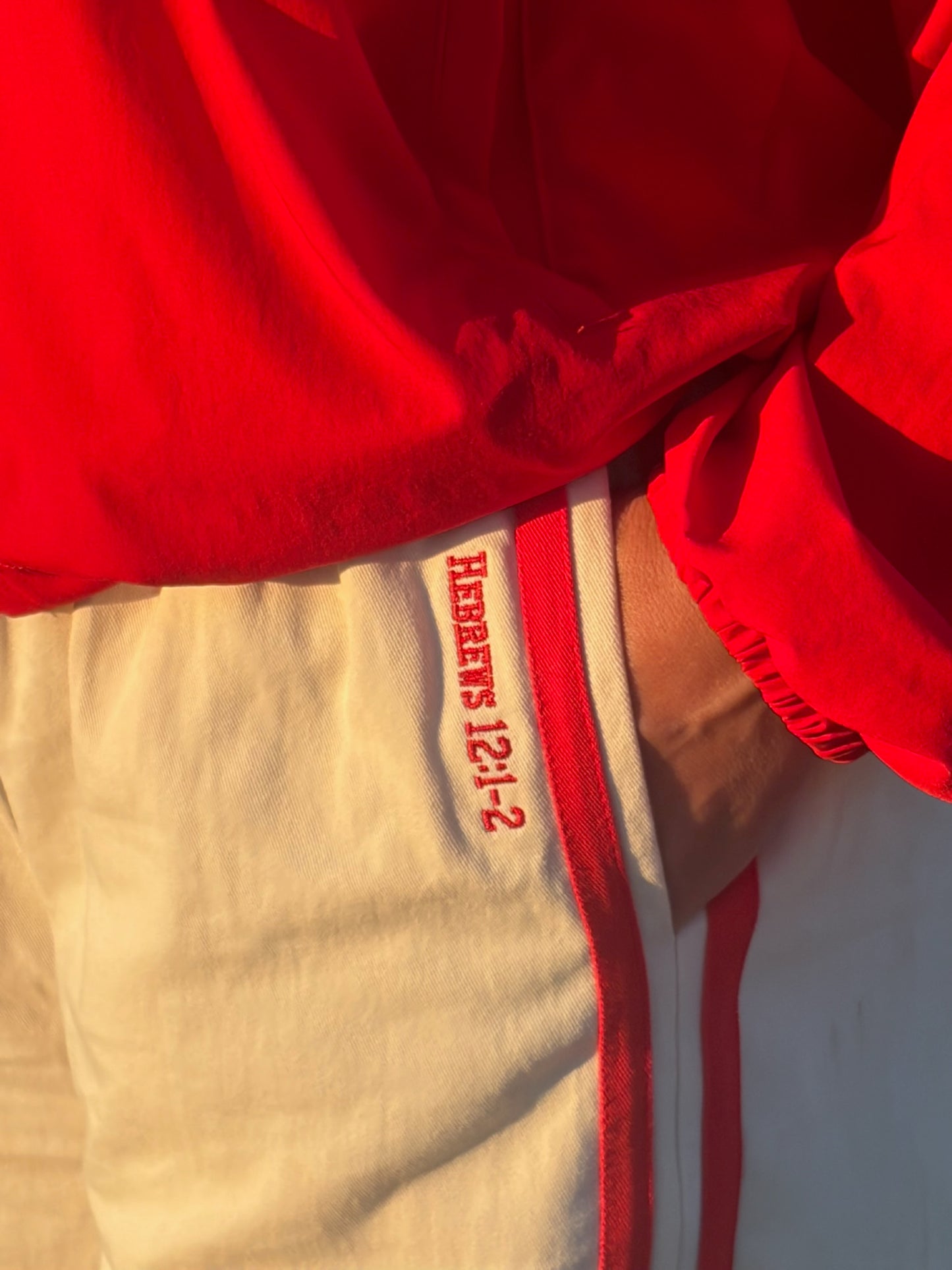 Hebrews 12:1-2 track pant