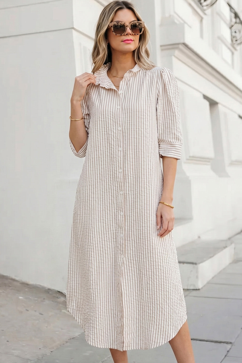 Psalm 51 stripped maxi dress