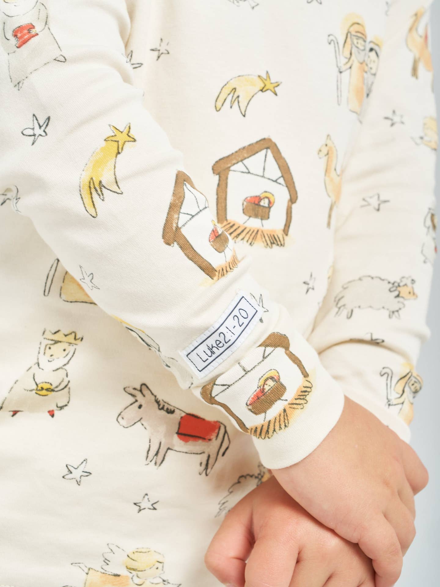 Away in a Manger Cotton Long Sleeve PJ Set