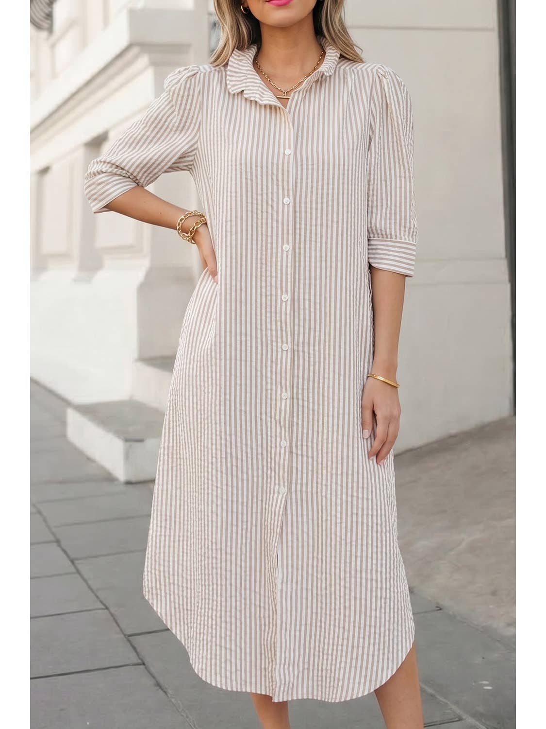 Psalm 51 stripped maxi dress