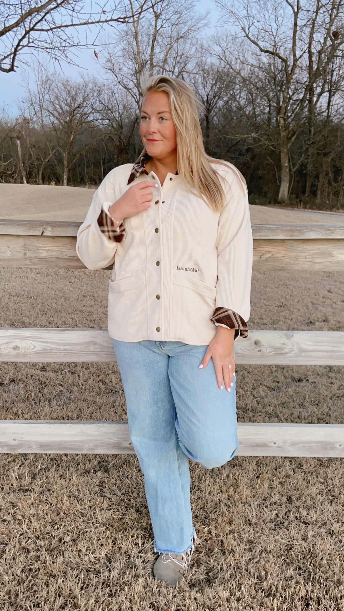 Plus-size Isaiah 61:10 Jacket