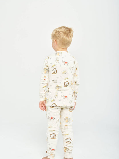 Away in a Manger Cotton Long Sleeve PJ Set