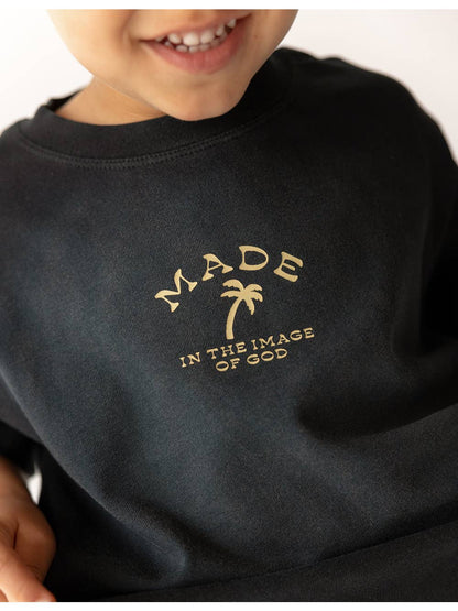 Little boy made in the image of God tee