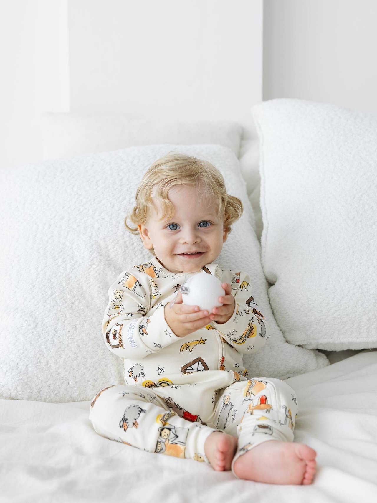 Away in a Manger Cotton Footless Onesie PJ's