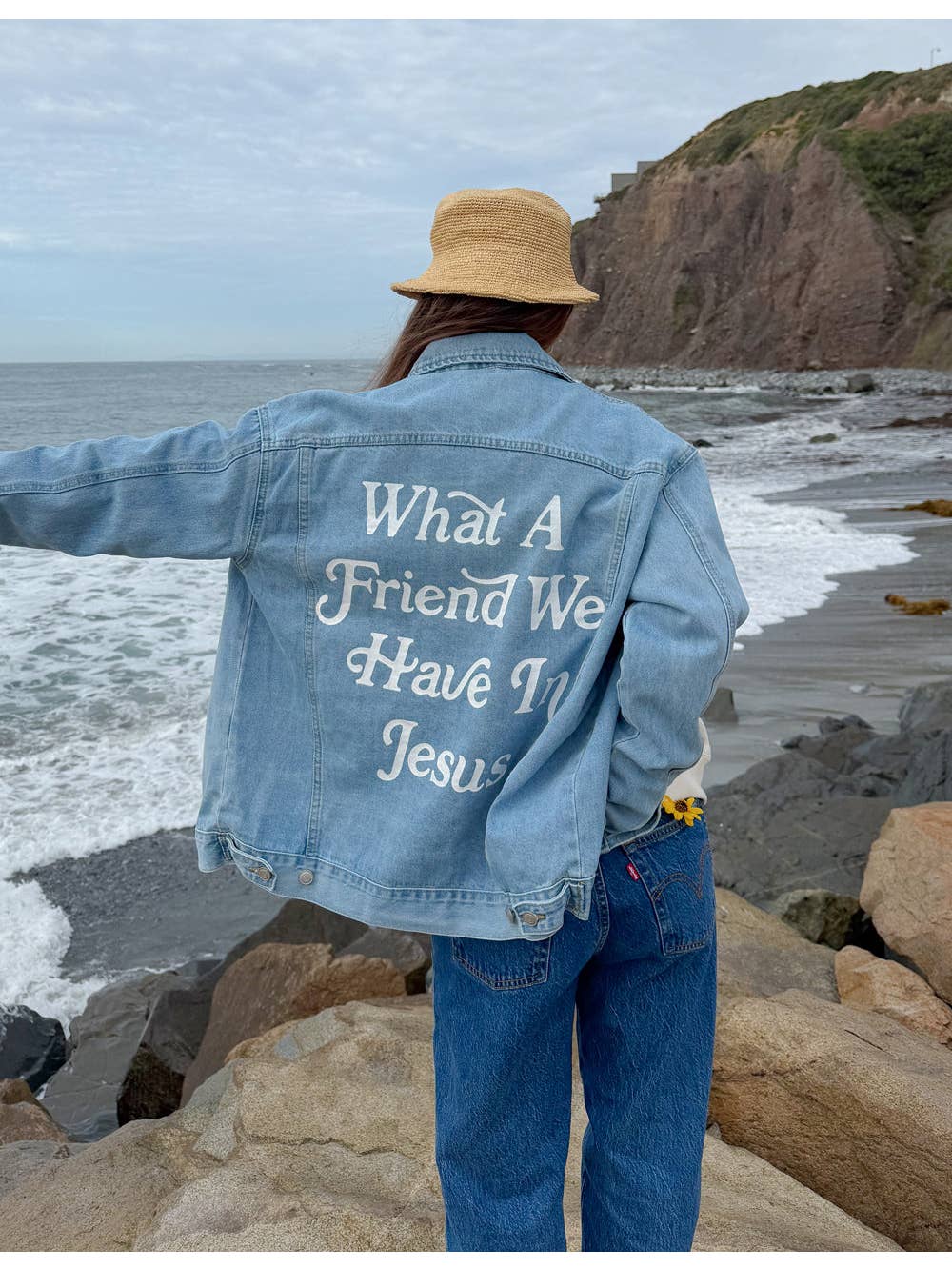 What a friend we have in Jesus Jean jacket