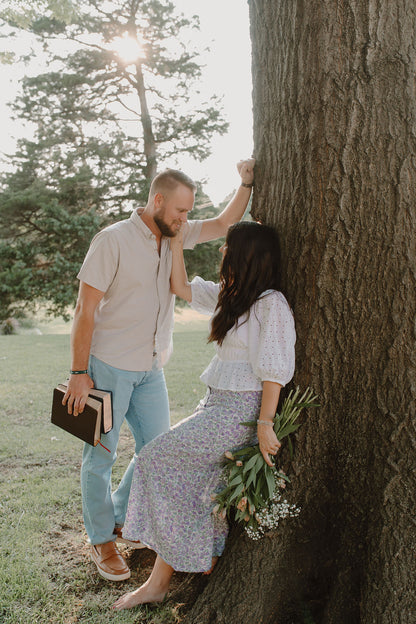 Delicate Floral Midi Skirt