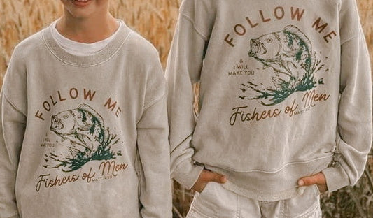 “Fishers of men” little boys crewneck